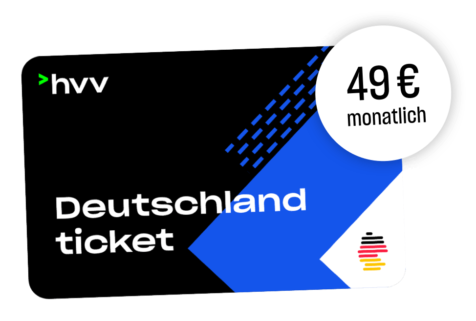 hvv Deutschlandticket für 49 € mtl.