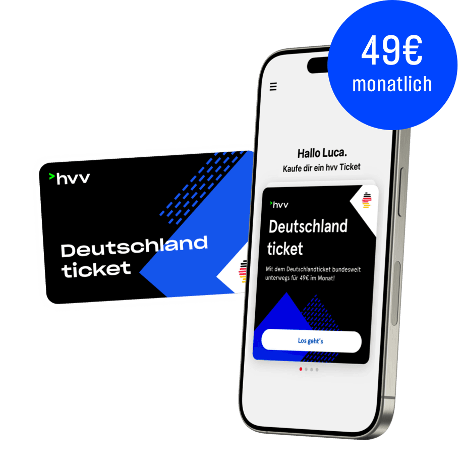 Cellphone with hvv Deutschlandticket